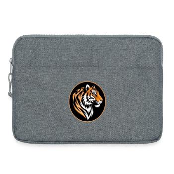 Tiger Portrait - Laptoptasche 15" - Grau meliert - Vorne