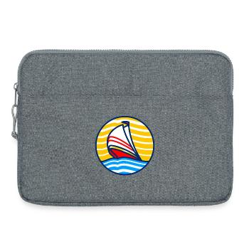 Voilier Minimal Sunset II - Sacoche pour ordinateur portable 15 pouces - gris chiné - Devant