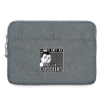 I Only Cry at Amateur Cuddlers - Laptoptasche 15" - Grau meliert - Vorne