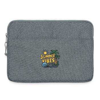 Nur Sommer-Vibes - Laptoptasche 15" - Grau meliert - Vorne