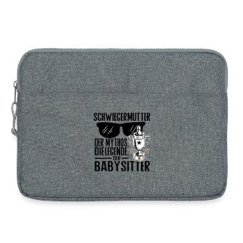 Schwiegermutter – Der Mythos, die Legende, der Bab - Laptoptasche 15" - Grau meliert - Vorne