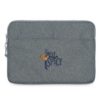 Sucré mais épicé - Sacoche pour ordinateur portable 15 pouces - gris chiné - Devant