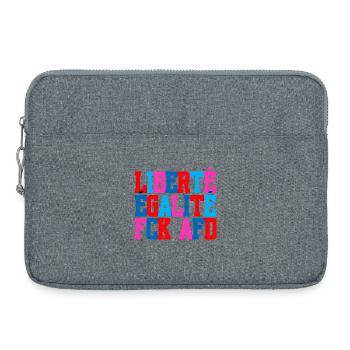 Ich bin so frei - Laptoptasche 15" - Grau meliert - Vorne