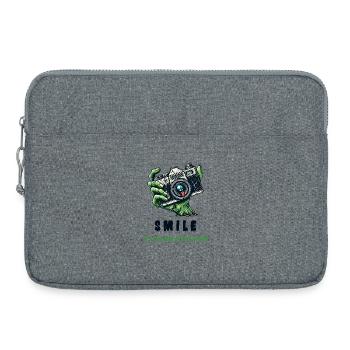 Zombie Kamera - Laptoptasche 15" - Grau meliert - Vorne