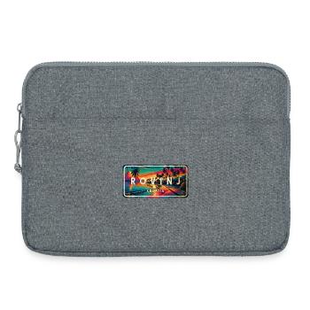 Rovinj, Croatie, Coucher de soleil Design - Sacoche pour ordinateur portable 15 pouces - gris chiné - Devant