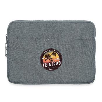 Trinidad Cuba – Retro Beach Vibes - Laptop bag 15" - heather grey - Front