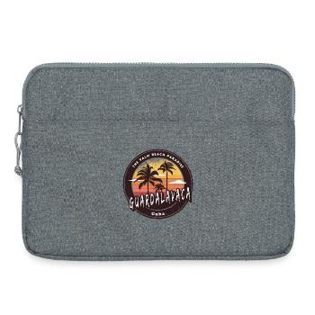 Guardalavaca Palmen und Strand Design - Laptoptasche 15" - Grau meliert - Vorne