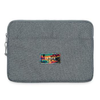 Saïdia Marokko Vintage Schild - Laptoptasche 15" - Grau meliert - Vorne