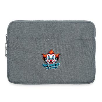 Don't Grow Up - Laptop bag 15" - heather grey - Front