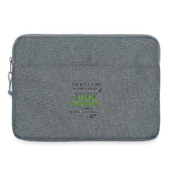 J’ai besoin de lumière, d’eau, d’attention - Sacoche pour ordinateur portable 15 pouces - gris chiné - Devant
