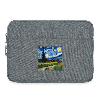 Paysage impressionniste / Impressionist landscape - Sacoche pour ordinateur portable 15 pouces - gris chiné - Devant