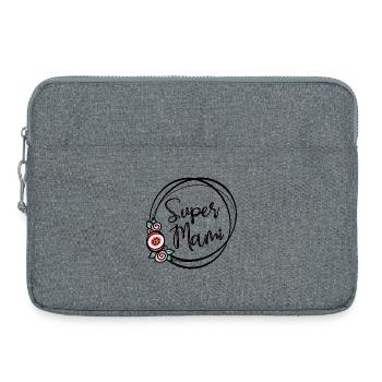 Maman géniale - Sacoche pour ordinateur portable 15 pouces - gris chiné - Devant
