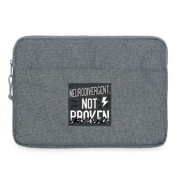 Neurodivergent Not Broken – Neurodiversity Pride - Laptoptasche 15" - Grau meliert - Vorne