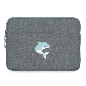 Dauphin - Sacoche pour ordinateur portable 15 pouces - gris chiné - Devant