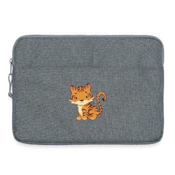 Tigre - Sacoche pour ordinateur portable 15 pouces - gris chiné - Devant