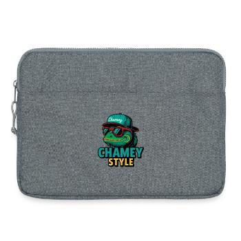 Chamey Style Crocodile Streetwear - Laptop bag 15" - heather grey - Front