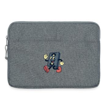 Happy VHS-Kassette - Laptoptasche 15" - Grau meliert - Vorne