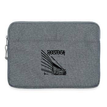 Rostock Stadionblick - Laptoptasche 15" - Grau meliert - Vorne