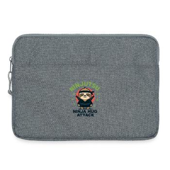 Ninja Kuschel-Sloth HugAttack - Laptoptasche 15" - Grau meliert - Vorne