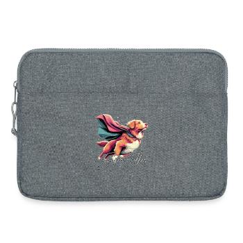Super Hund Nova Scotia Duck Tolling Retriever - Laptoptasche 15" - Grau meliert - Vorne