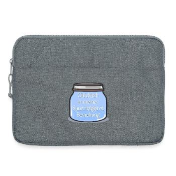 SAUERTEIG BROT BACKEN BEZIEHUNG - Laptoptasche 15" - Grau meliert - Vorne