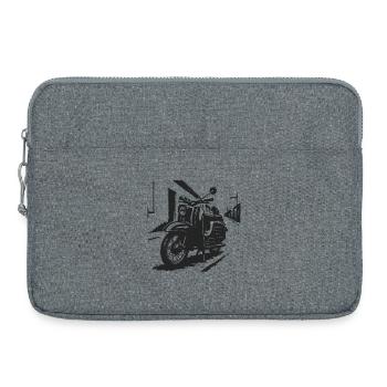 La poésie de rue sur deux roues - Sacoche pour ordinateur portable 15 pouces - gris chiné - Devant