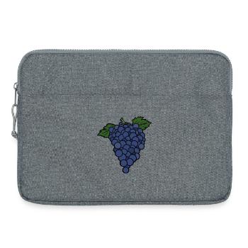 Délicieux raisin aux fruits - Sacoche pour ordinateur portable 15 pouces - gris chiné - Devant