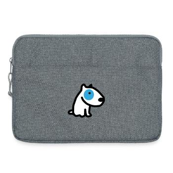CORSO LE CHIEN à l'oeil bleu - Sacoche pour ordinateur portable 15 pouces - gris chiné - Devant