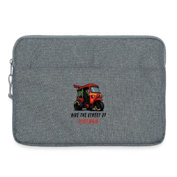 Vietnam Tuk-Tuk Racing - Sacoche pour ordinateur portable 15 pouces - gris chiné - Devant