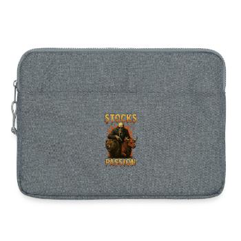 Partager la passion - Sacoche pour ordinateur portable 15 pouces - gris chiné - Devant