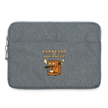 Espresso Yourself - Laptop bag 15" - heather grey - Front
