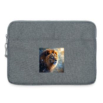 Power Animal Lion - Laptop bag 15" - heather grey - Front
