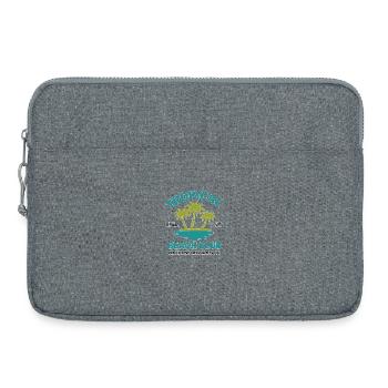 Club de plage tropical - Sacoche pour ordinateur portable 15 pouces - gris chiné - Devant