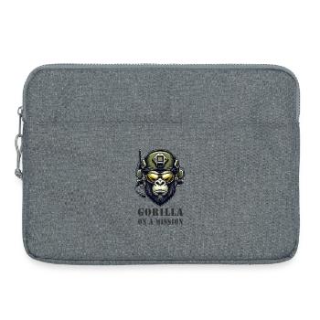 Gorilla in Mission / Military - Laptop bag 15" - heather grey - Front