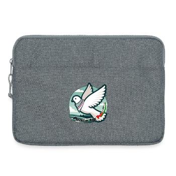 Paix pour la Palestine - Sacoche pour ordinateur portable 15 pouces - gris chiné - Devant