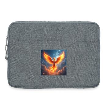 Krafttier Phoenix - Laptoptasche 15" - Grau meliert - Vorne