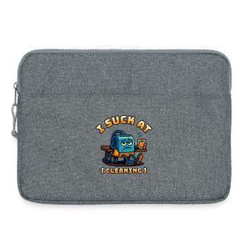 Ich seufze bei - Laptoptasche 15" - Grau meliert - Vorne
