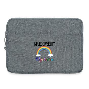 INCLUSION ARC-EN-CIEL NEURODIVERSITÉ DYSLEXIE - Sacoche pour ordinateur portable 15 pouces - gris chiné - Devant