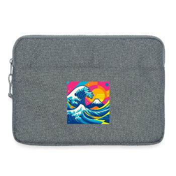 The (almost) wise wave - Laptop bag 15" - heather grey - Front