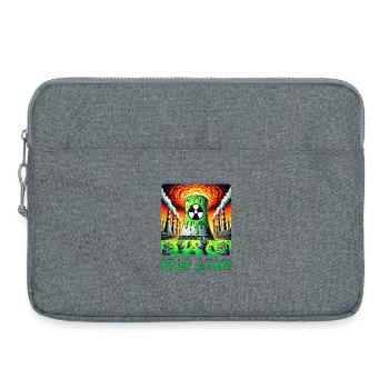 Stop Atom – Radioaktiver - Laptoptasche 15" - Grau meliert - Vorne