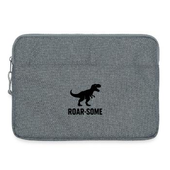 ROAR-SOME – Le pouvoir des dinosaures dans la vie de tous les jours - Sacoche pour ordinateur portable 15 pouces - gris chiné - Devant