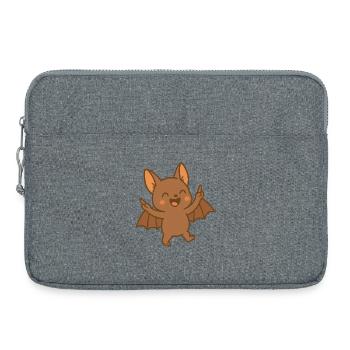 Smiley Bat Baby - Laptoptasche 15" - Grau meliert - Vorne
