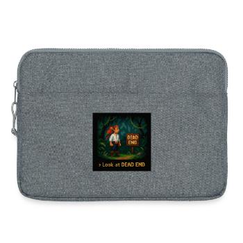Look at Dead End - Laptop bag 15" - heather grey - Front