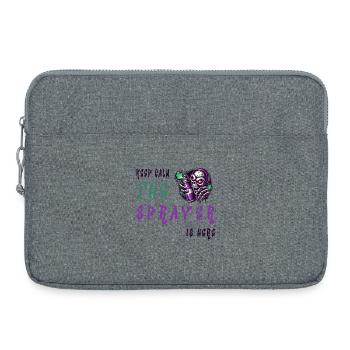 Keep Calm – The Sprayer - Laptoptasche 15" - Grau meliert - Vorne