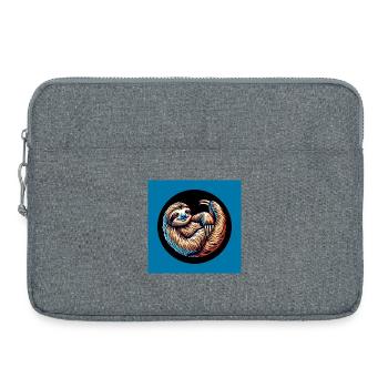 Cool bleiben immer mit der Ruhe - Laptoptasche 15" - Grau meliert - Vorne