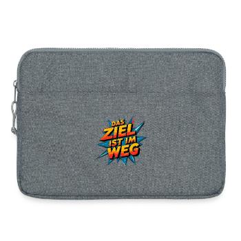 The goal is in the way - Laptop bag 15" - heather grey - Front
