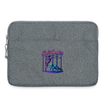 Calisthenics Astronaut Alien Pull-ups Gift - Laptop bag 15" - heather grey - Front