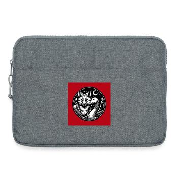 L’amitié du renard et de l’oie est amie pour toujours - Sacoche pour ordinateur portable 15 pouces - gris chiné - Devant