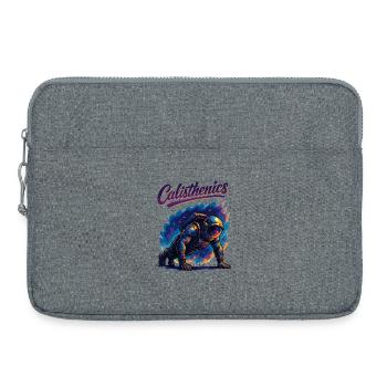Calisthenics Astronaut Push-ups Gift - Laptop bag 15" - heather grey - Front
