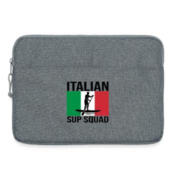 Italian SUP Crew Paddle-Shirt - Laptoptasche 15" - Grau meliert - Vorne